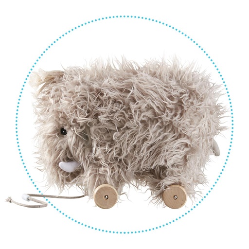 *Wooden pulling toy mammoth  