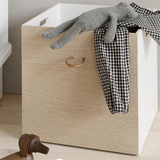 Storage box (3 pieces) Oliver Furniture white-oak