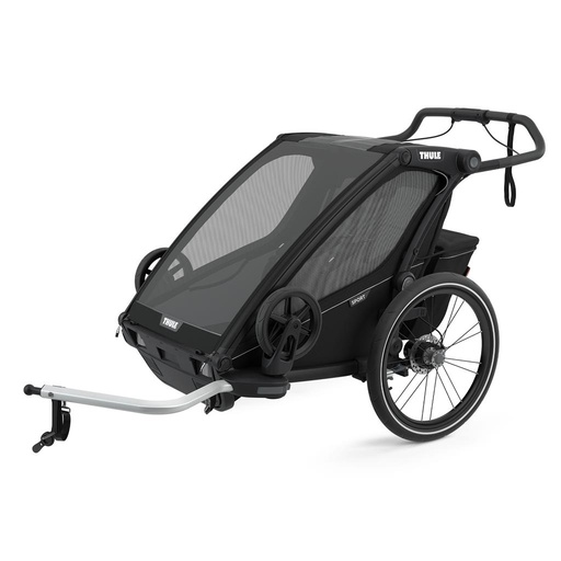 Bicycle trailer sport 2 black on black