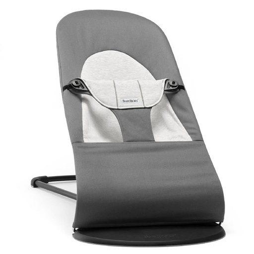 Château gonflable baby balance soft (cott-jersey) donkergrijs/grijs 