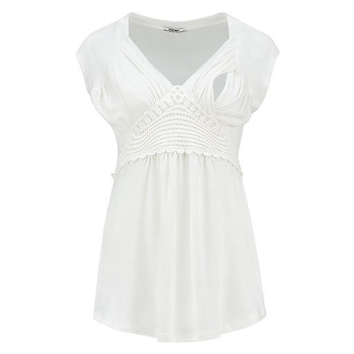 Shirt nursing tencel off white 