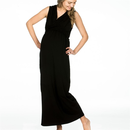 Robe d'allaitement maxi tencel