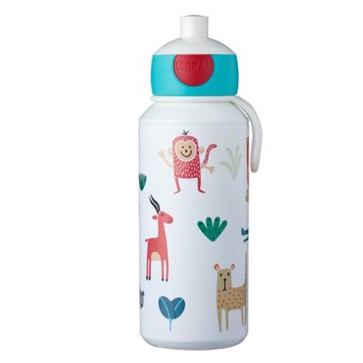 Bouteille à boire pop-up campus 400 ml amis des animaux