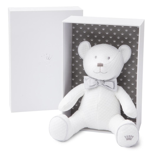 Ours musical en jersey gaufré Hector 28 cm  