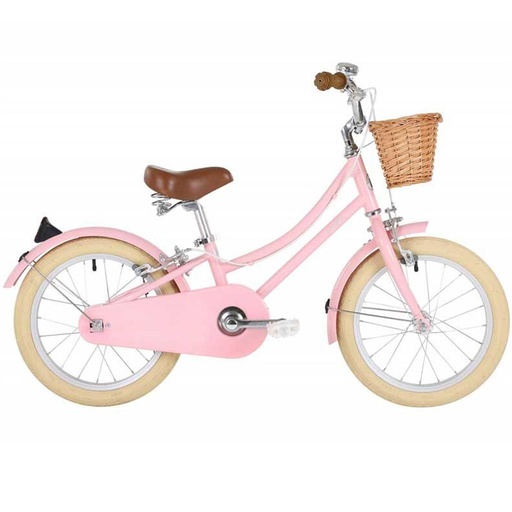 Bike 16" gingersnap (incl basket+wheels) pink