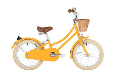 Bicyclette 16" gingersnap (incl panier+roues) jaune