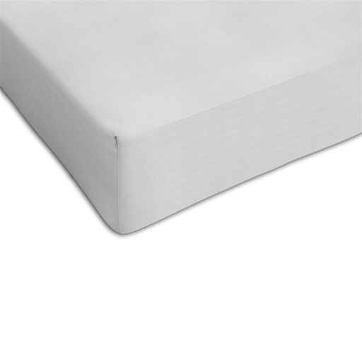 Fitted sheet bed jersey white