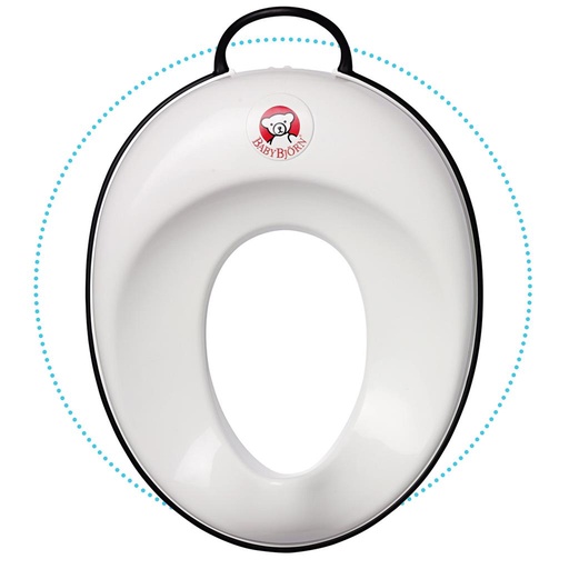 Toilet trainer white/black 