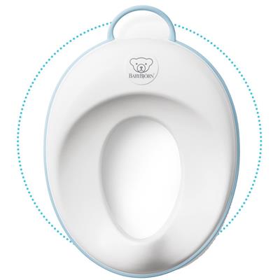 Toilet trainer wit/turquoise 