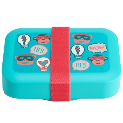 *Lunchbox kids fun shapes light blue 