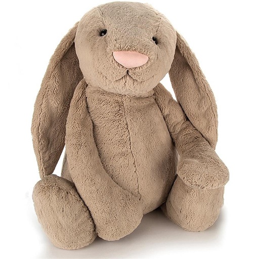 Lapin câlin et timide très grand (108cm) beige 