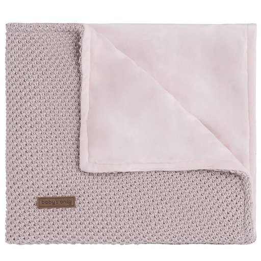 Couverture berceau sparkle mélange rose-argenté