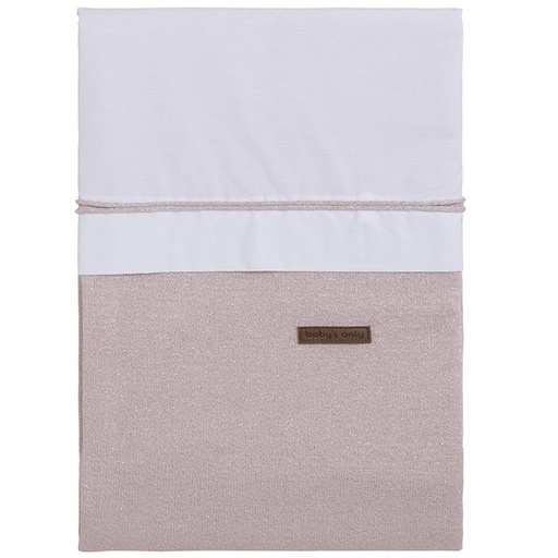 Down cover sparkle zilver-roze mêlee 100X135