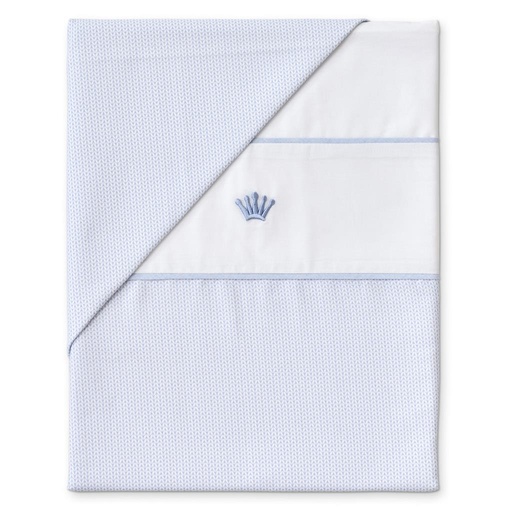 Parc de couverture (80x80) sam forever blue white-ciel