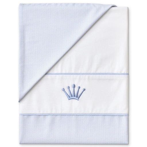 Housse de couette (100x140) Sam forever blue white-ciel
