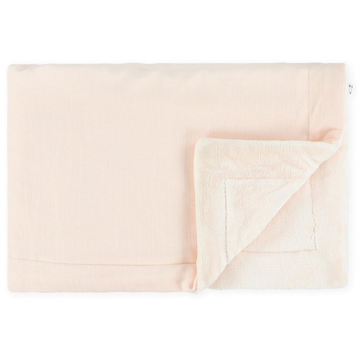 Deken fleece wieg/park pure rose