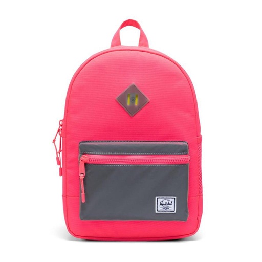 *Rugzak heritage youth neon pink-silver reflective