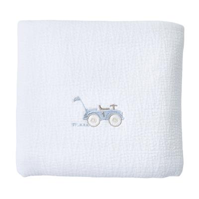 Baptism blanket waffled (65x80cm) classic car