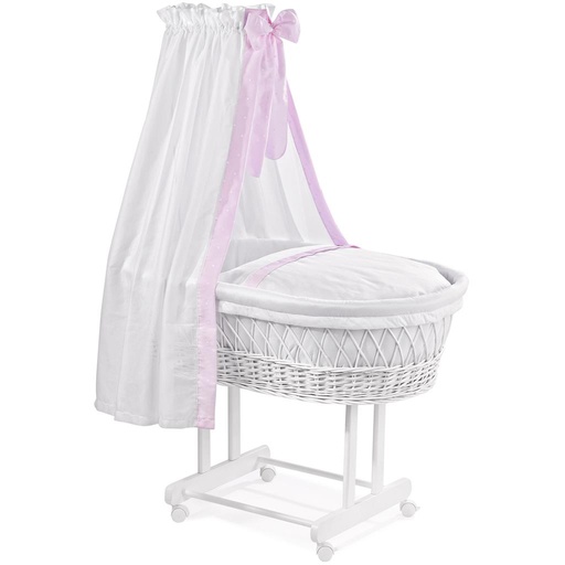 Cradle Lisa elegant wicker white Christiane