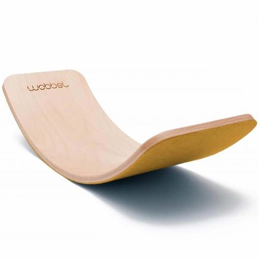 Balance board pro (clear lacquered with felt) mosterd 