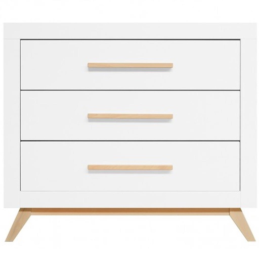 Dresser (3 drawers) Fenna white - natural