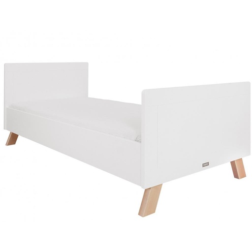 Single bed Lisa white - natural