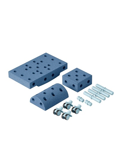 Kit de curiosité (15 pièces) deep blue / sky blue 