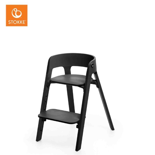 *Dining chair Steps™ black seat - black legs