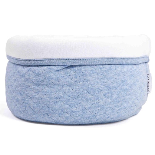 Commodity basket poetree kids chevron denim blue 