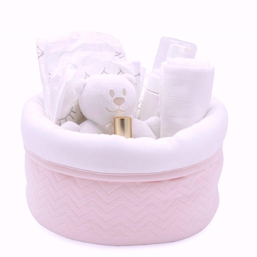 Commodity basket poetree kids chevron light pink 