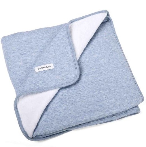 Dekentje bed chevron denim blue 100X140