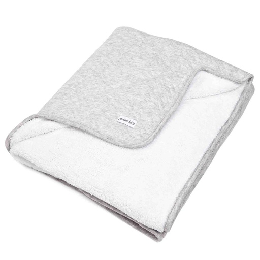Blanket crib chevron light grey melange 80X100