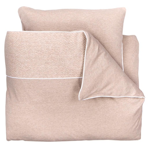 Donsovertrek bed chevron light camel 