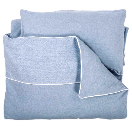 Enveloppe de couette en duvet park chevron denim blue