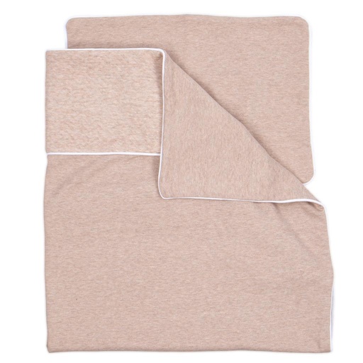 Donsovertrek park chevron light camel 80X80