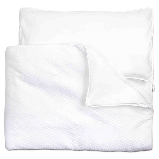 Down cover park chevron white 80X80