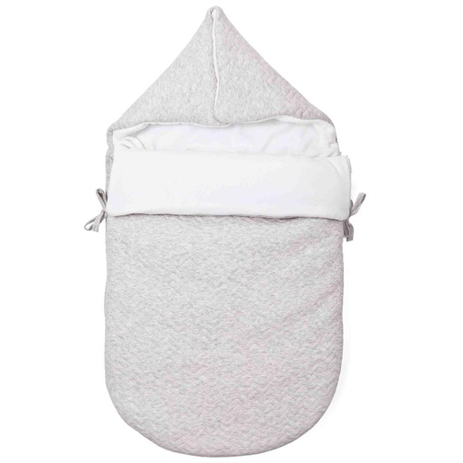 Engelnestje (3-punts gordel) chevron light grey melange 