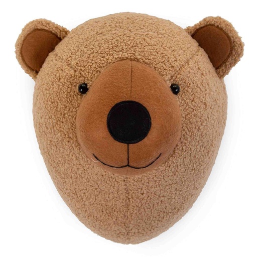 Ourson à tête d'animal beige 