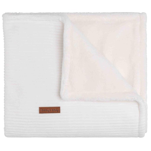 Couverture lit (teddy) sens blanc 80X100