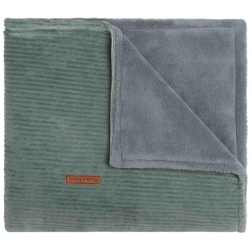 Blanket crib (teddy) sense zeegroen 70X95
