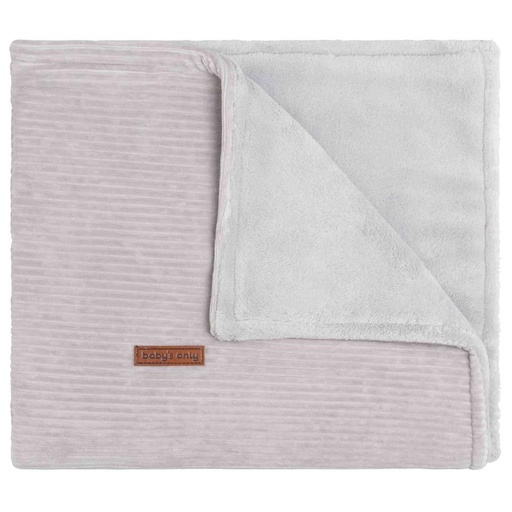 Blanket crib (teddy) sense kiezelgrijs 70X95