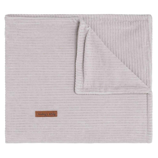 Couverture sens du lit gris galet 100X135