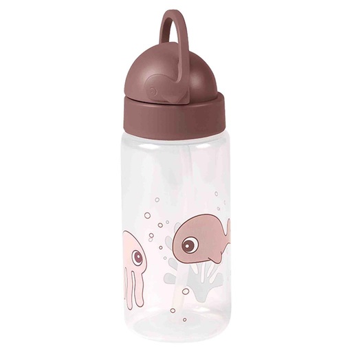 Drinking bottle with straw sea friends powder