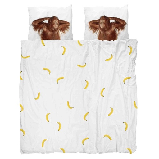 Enveloppe de couette singe banane