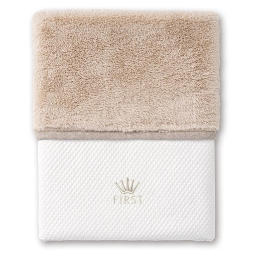 Blanket Lio ethnic white-beige