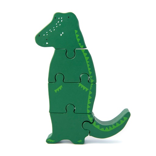 Animal shape puzzle mr. crocodile