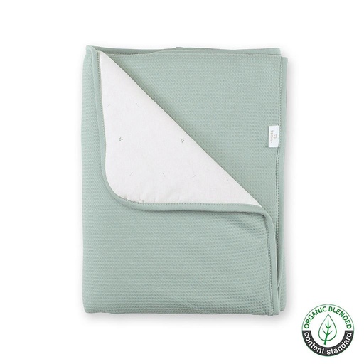 Couverture en jersey pady Wafle jade 