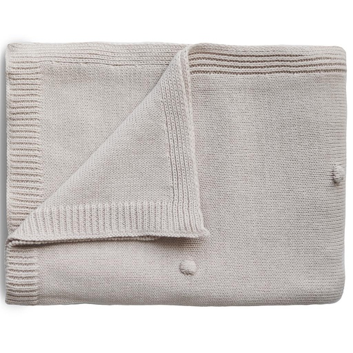 Couverture textured dots off white melange 