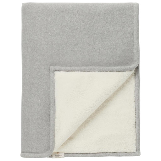Blanket crib fantasy fleece grey melange 75X100