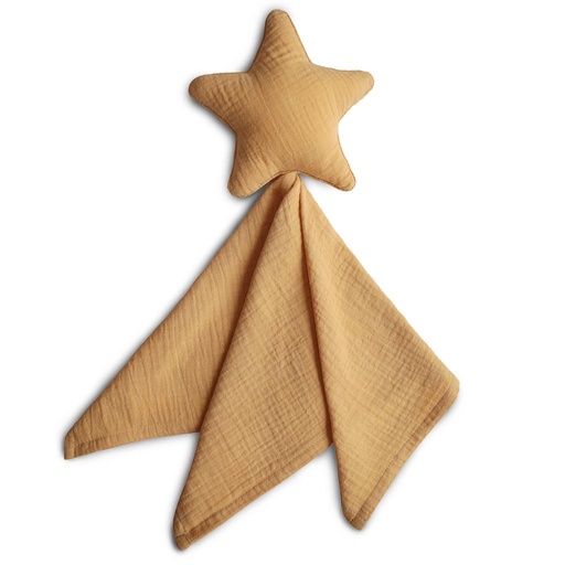 Doudou lovey blanket ster fall yellow 